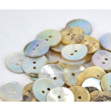 20pc 15mm Natural Mother of Pearl Round Shell Sewing Buttons