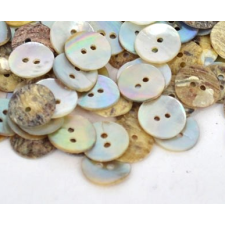 20pc 15mm Natural Mother of Pearl Round Shell Sewing Buttons