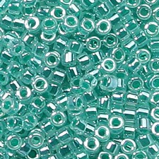 Miyuki Delica Beads 11/0 - Lined Crystal Green Aqua Lustre (5g) DB238