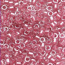 Miyuki Delica Beads 11/0 DB902 Shimmering Rose Lined Crystal