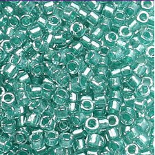 Miyuki Delica Beads 11/0 DB904 Shimmering Turquoise Green Lined Crystal