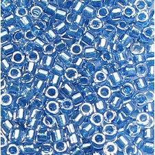 Miyuki Delica Beads 11/0 DB905 Shimmering Aqua Blue Lined Crystal