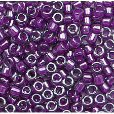 Miyuki Delica Beads 11/0 DB281 Lined Pale Blue/Magenta Lustre (5g)