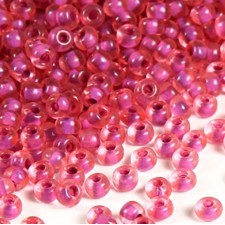 Preciosa Czech Seed Beads Colourlined Dyed Terra 10/0 - Violet/Pink 25g Bag