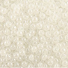 Preciosa Czech Seed Beads 10/0 - Pearlized White 25g Bag