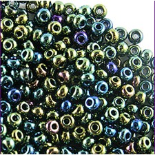 Preciosa Czech Seed Beads Preciosa Iris 10/0 - Green (25g Bag)