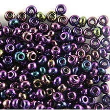Preciosa Czech Seed Beads Iris 10/0 - Purple (25g Bag)