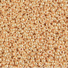 Preciosa Czech Seed Beads Metallic 10/0 - Gold 25g Bag