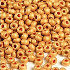 Preciosa Czech Seed Beads 10/0 - Matte Metallic Gold 25g Bag