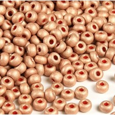 Preciosa Czech Seed Beads 10/0 - Matte Metallic Copper 25g Bag
