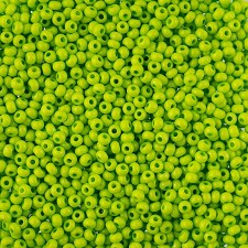 Preciosa Czech Seed Beads 10/0 - Terra Intensive Lt Green (25g Bag)