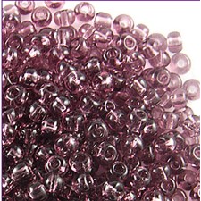 Preciosa Czech Seed Beads Transparent 10/0 - Lt. Amethyst (25g bag)