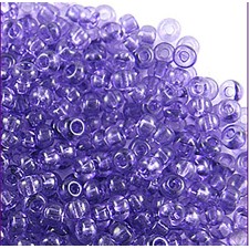 Preciosa Czech Seed Beads Transparent 10/0 - Tanzanite Dyed (25g bag)