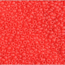 Preciosa Czech Seed Beads Matte 10/0 - Transparent Lt Red - 25g Bag