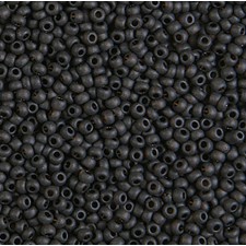 Preciosa Czech Seed Beads Matte 10/0 - Black - 25g Bag