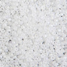 Preciosa Czech Seed Beads Matte 10/0 - Transparent Crystal AB - 25g Bag
