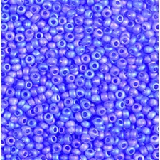 Preciosa Czech Seed Beads Matte 10/0 - Trans Lt. Sapphire AB - 25g Bag