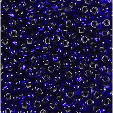Preciosa Czech Seed Beads Silverlined 10/0 - Cobalt Blue - (25g Bag)