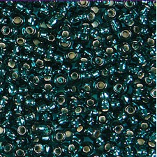 Preciosa Czech Seed Beads Silverlined 10/0 - Teal 25g Bag