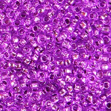 Preciosa Czech Seed Beads Silverlined 10/0 - Dyed Purple 25g Bag