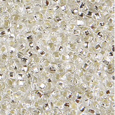 Preciosa Czech Seed Beads Silverlined 10/0 - Crystal 25g Bag