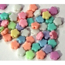 Acrylic Stars Beads Assorted Pastel (Pack of 50)