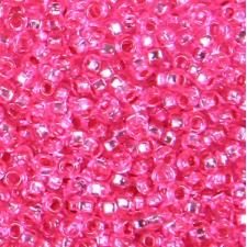 Preciosa Czech Seed Beads Silverlined 10/0 - Fuchsia 25g bag