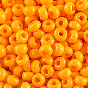 Preciosa Czech Seed Beads 10/0 - Opaque Lt. Orange - 25g