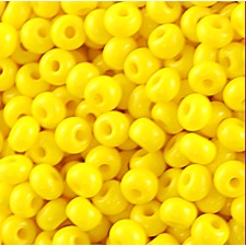 Preciosa Czech Seed Beads 10/0 - Opaque Lt. Yellow - (25g Bag)