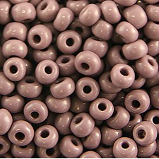 Preciosa Czech Seed Beads 10/0 - Opaque Dyed Mauve (25g Bag)