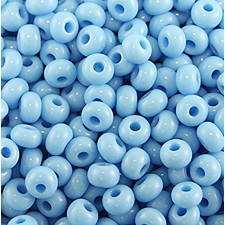 Preciosa Czech Seed Beads 10/0 - Opaque Lt. Blue Turquoise - 25g