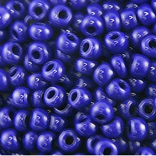 Preciosa Czech Seed Beads 10/0 - Opaque Navy Blue - (25g Bag)