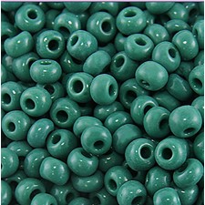 Preciosa Czech Seed Beads 10/0 - Opaque Dark Green - 25g Bag