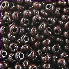 Preciosa Czech Seed Beads 10/0 - Opaque Dark Brown - (25g Bag)