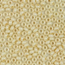 Preciosa Czech Seed Beads 10/0 - Opaque Eggshell 25g Bag