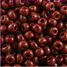 Preciosa Czech Seed Beads 10/0 - Opaque Brown - (25g Bag)