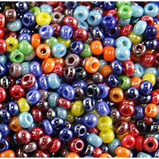 Preciosa Czech 10/0 Seed Beads Opaque Lustre - Mixed - 25g bag