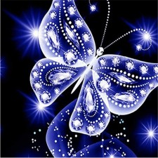 5D Butterfly Diamond Painting Kit Wall Art 30x30cm ZY-025