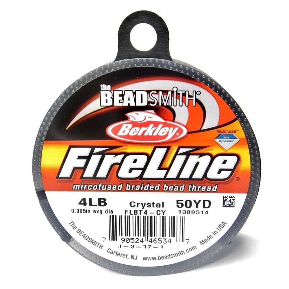 Berkley Fireline 4lb Beading Thread Crystal .005 IN/.12mm Dia (50