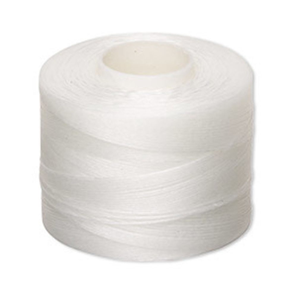 Coats Nymo® Size D White, Beading Thread Nylon 250 Yard Bobbin