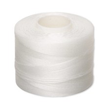 Coats Nymo® Size D White, Beading Thread Nylon 250 Yard Bobbin (750 Feet ) Diam 0.3