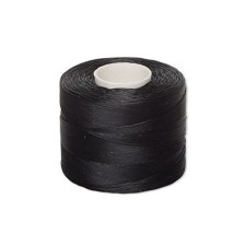 Coats Nymo® Size B Black, Beading Thread Nylon 350 Yard Bobbin (1050 Feet)  