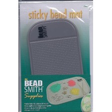 Bead Smith Beading Sticky Mat Grey 5.5"x3.25"