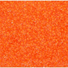 Preciosa Czech Seed Beads Neon Orange Lined 10/0 25g Bag