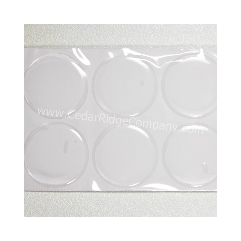2" Clear Epoxy Round Dome Stickers 1 Sheet 100pcs