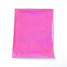 8x6" Holographic Vinyl Backing Fabric Material Sheet - Fuchsia 