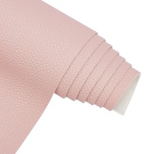 BENECREAT Pleather Vinyl Backing Fabric Material 13x55" Roll - Pink