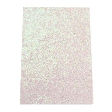 12x8" Glitter Vinyl Pleather/Faux Leather Backing Fabric Material - AB Light Pink