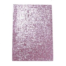 12x8" Glitter Vinyl Pleather/Faux Leather Backing Fabric Material - Pink