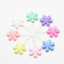 Needle Threader Flower Shaped Mixed color. 5pcs